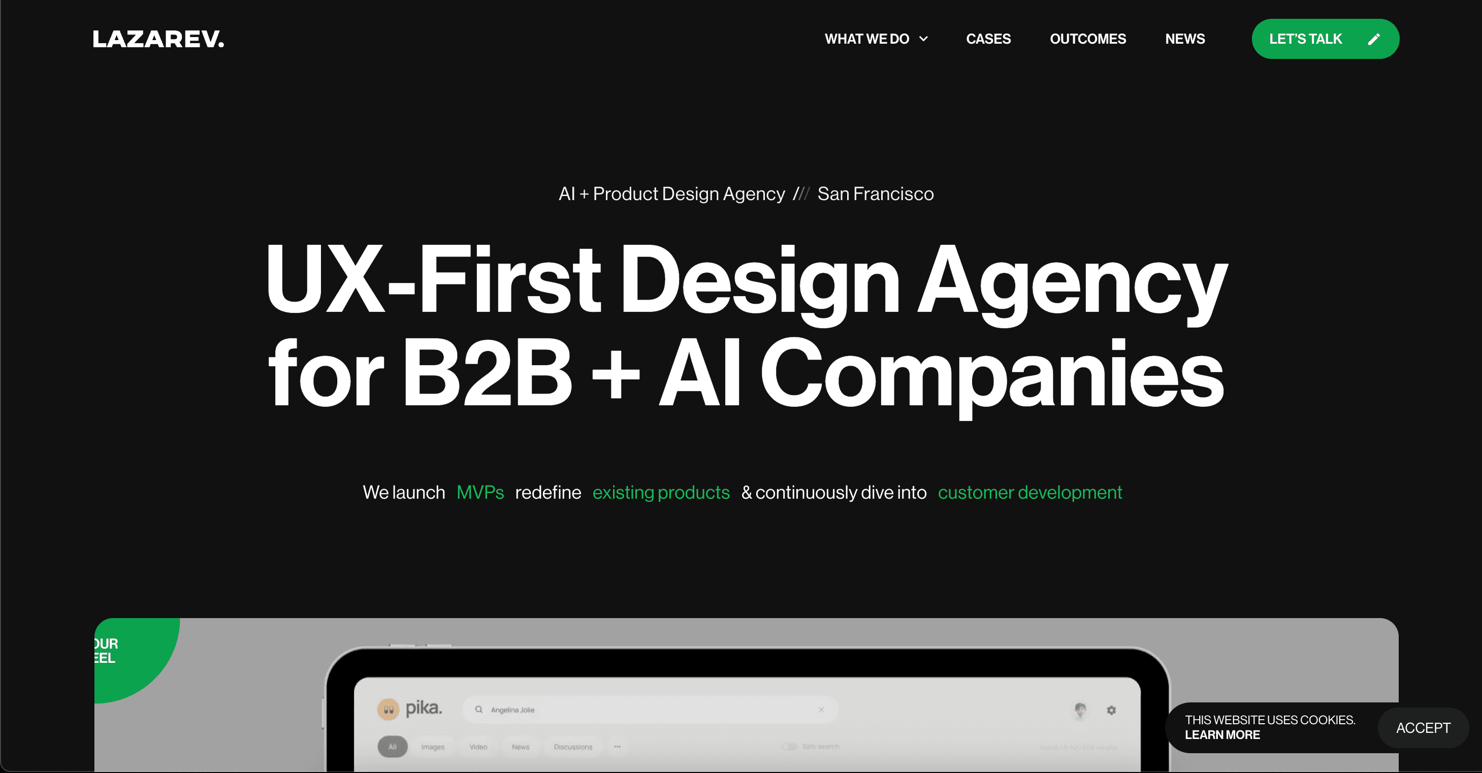 Lazarev UI UX Agency with Crazydes